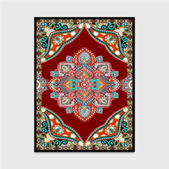 Kaleidoscope or Southwestern Design Persian Vintage Carpets