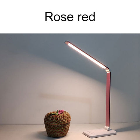 LED Bedside Table Lamp in Red