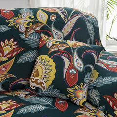 Geometric Pattern & Flower Print Throw Pillow Cushion Covers
