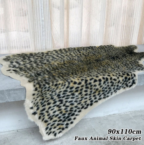 Leopard Print Area Rug  - 35in x 44in