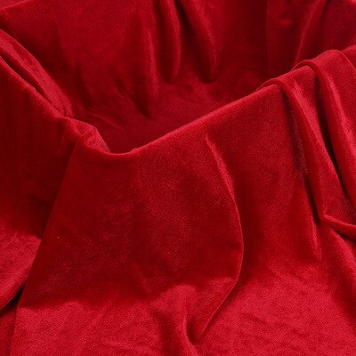 Two way Stretch Silk Velvet Fabric,Shiny Velour Material For Dress,Clothing,Sofa,Upholstery,Black,Blue,Red,Green,By Yard/Meter