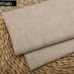 Wide 59&quot; Dense Plain Old Coarse Cotton Linen Slub Upholstery Sofa Fabric Cushion Tablecloth Chair Cover Material By the Yard