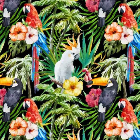 Tropical Patterend Upholstery Fabric, Parrot Toucan Patterend, Fabrics for Pillows,Parrot,Fabrics by Yard, Fabrics for Sewing