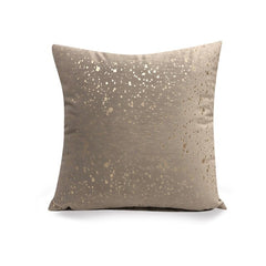 Silver Glitter Speck Throw Pillow Cushion Cover