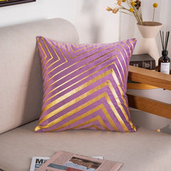 Bronze Accented Throw Pillow Covers
