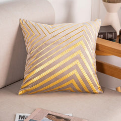Bronze Accented Throw Pillow Covers