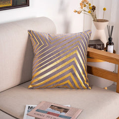 Bronze Zigzag Throw Pillow Cushion Covers in 10 Colors